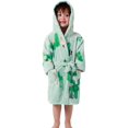 thumbnail image 1 of Pijama con capucha, suave forro polar coral, para niños y niñas, 1 of 5