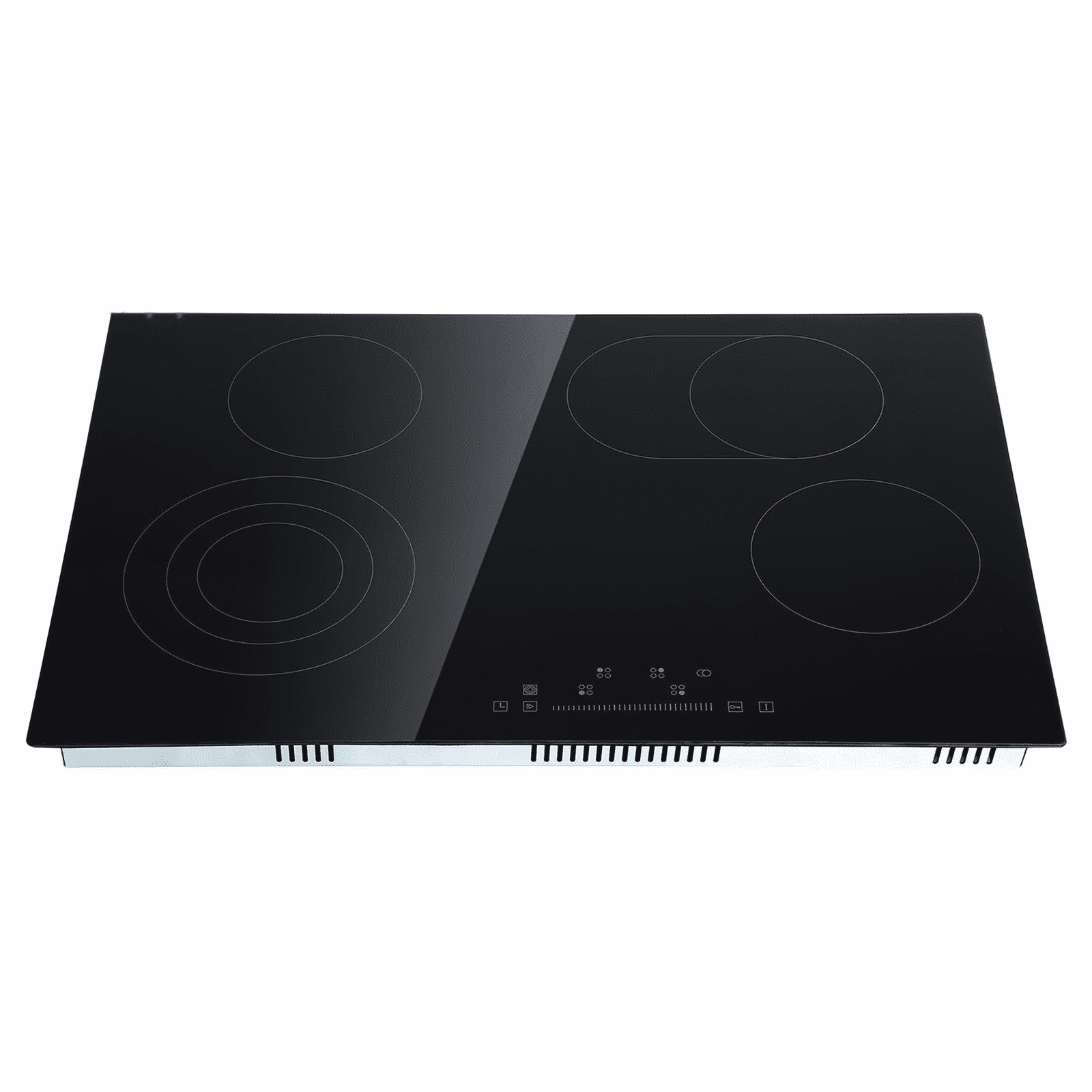Electric Stove Top 30.3 x 20.5 inch, 4 Burner Radiant Cooktop, 240V Sensor Touch Control, Timer & Child Lock, 9 Power Levels for Boil, Simmer, Fry