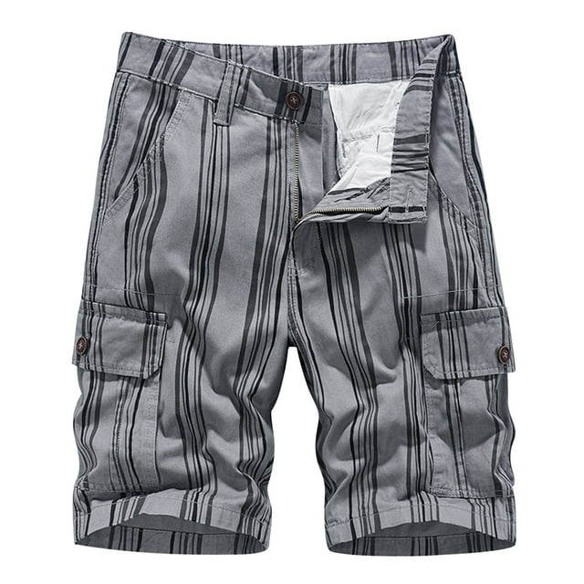 Birdeem Mens Plus Size Cargo Shorts Multi-Pockets Relaxed Summer Beach Shorts Pants