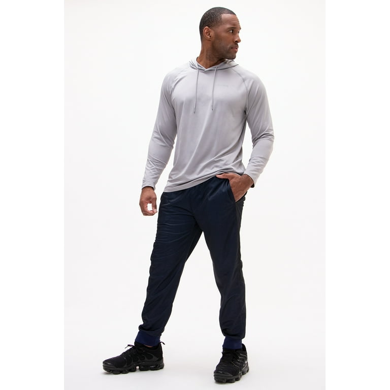 DEVOPS 2 Pack Men's Active Performance Workout Athletic Training Jogger  Sweatpants Gymwear (X-Large, Black/Grey) 