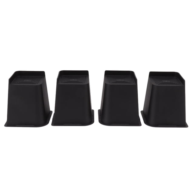 4 elevadores de muebles de 6 pulgadas, resistentes, antideslizantes, ABS, para cama, silla y sofá.