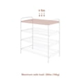 thumbnail image 4 of Mainstays Steel Wire Shoe Organizer, 4-Tiers, 12 Shoe Pair Capacity, Durable Shoe Rack, White, 4 of 12