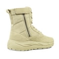 thumbnail image 3 of Soulsfeng Men's Women's Tactical Boots Lightweight Side Zipper Outdoors Combat Hiking Desert Military Boots Sand Khaki Size 38, 3 of 7