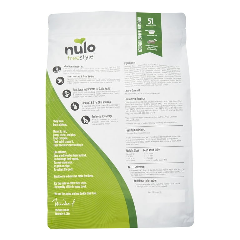 Nulo indoor cat clearance food