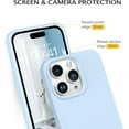 thumbnail image 4 of for iPhone 15 Pro Case, Liquid Silicone Soft Gel Rubber iPhone 15 Pro Phone Case Slim with Microfiber Lining Shockproof Protective Phone Cases for iPhone 15 Pro 6.1 inch, Baby Blue, 4 of 7