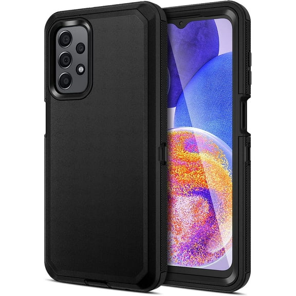 Mionbel Rugged Shockproof Case with Dual Layer Design for Samsung Galaxy A23 5G, Black