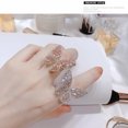 thumbnail image 3 of Cubic Zirconia Butterfly Ring for Women Adjustable Sparkling Butterfly Ring - Blue, 3 of 4