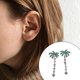 thumbnail image 4 of Pendientes Sonducket de árbol de coco de aleación elegante galvanizado colorido brillante adorno de gota para mujer, 4 of 6