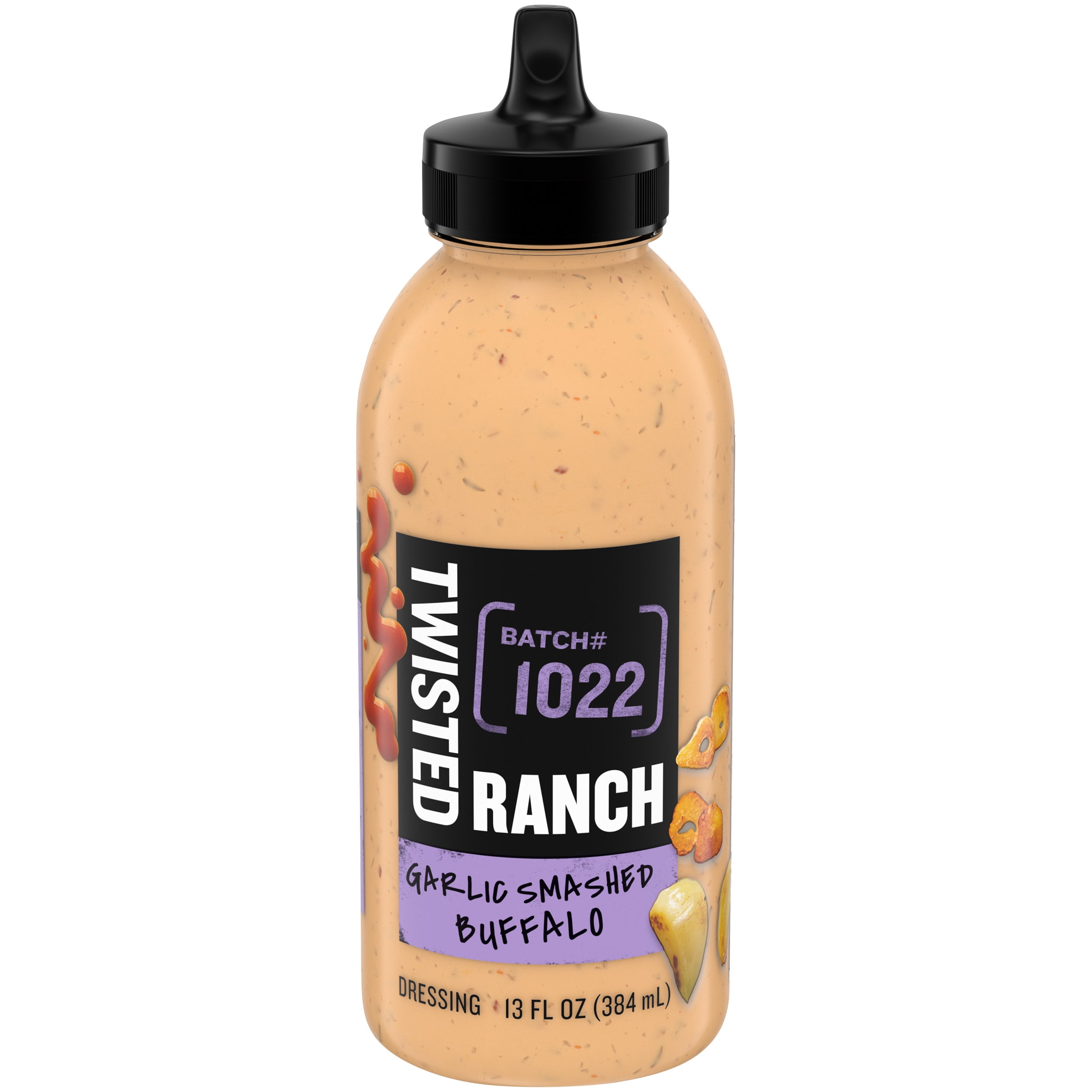 Twisted Ranch Garlic Smashed Buffalo Sauce & Dressing, 13 fl oz Bottle