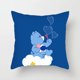 thumbnail image 3 of MINISO - Almohada para siesta de estudiante con diseño de oso cariñoso arcoíris, para sofá, sala de estar, respaldo, mesita de noche, funda de almohada con dibujos animados de oso cariñoso, bonito reg, 3 of 5