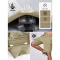 thumbnail image 3 of Pantalones cortos de senderismo con bolsillos cargo para hombre FREE SOLDIER con cinturón impermeable, 3 of 9