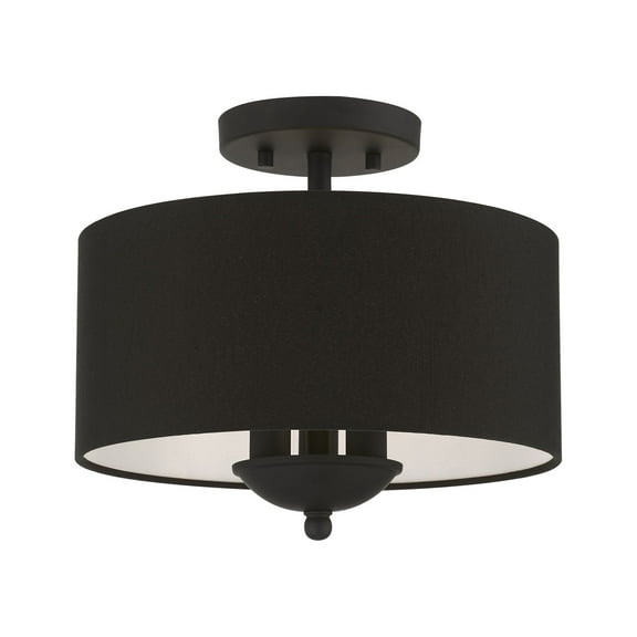 Livex Lighting - Birchwood - 3 Light Semi-Flush Mount In Transitional