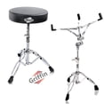 thumbnail image 2 of Griffin 2-PACK Drum Throne & Snare Stand | Double Braced Legs Light-Weight Mount, 2 of 13