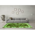 thumbnail image 3 of Ahgly Company Indoor Round Abstract Green Modern Area Rugs, 3' Round, 3 of 4