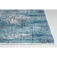 thumbnail image 3 of 5â€™ x 8â€™ Blue Gray Abstract Cuboid Modern Area Rug, 3 of 5
