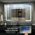 thumbnail image 6 of Lexora Home Lesina 60" x 36" LED Medicine Cabinet with Defogger, 6 of 6