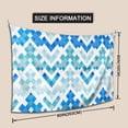 thumbnail image 3 of YFYANG Vintage Blue Watercolor Geometric Tapestry, Bedroom Dormitory Living Room Decoration Tapestrys Wall Hanging , 80 x 60 in, 3 of 8