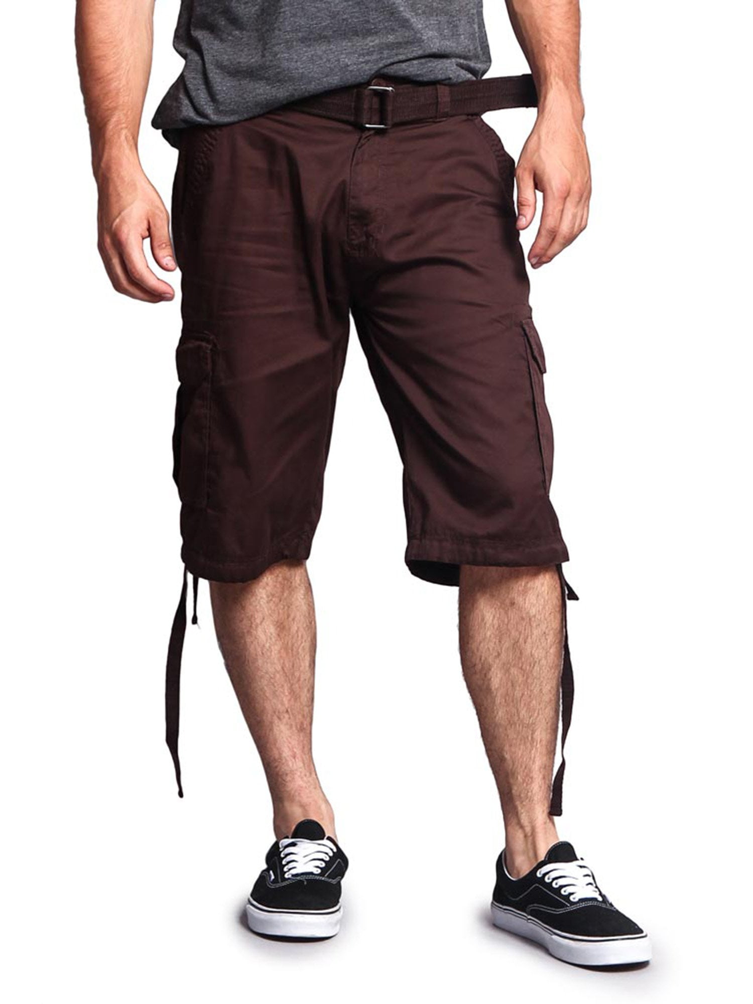 G-Style USA Men's Rip-Stop Belted Cargo Shorts - Walmart.com