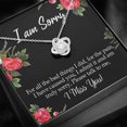 thumbnail image 3 of Apology Gift for Her I am Sorry Love Knot Necklace Forgive Me Keepsake Gift, 3 of 7