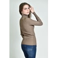 thumbnail image 3 of Blusa tejida de cuello alto /Juvenil, 0247 (Beige) beige G, 3 of 4