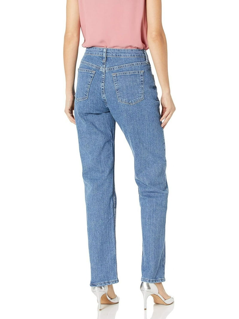 Riders by Lee Women's Petite Mid-Rise Straight Leg Jeans
