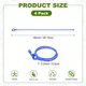 thumbnail image 3 of Uxcell 4-Pack Lazos Ajustables para Plantas, 18inch/45.72cm Silicona Flexible Multifuncional Resistente Lazo de Jardín [Azul], 3 of 6