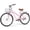 Pink Pastel, variant on Hykolity 26 in Cruiser Bike Beach Bicycle for Women Comfortable City Bike Commuter Cycling Adult Rider Height 60-72 in with Rear Rack and Basket Pink Pastel