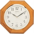 thumbnail image 2 of Seiko 12" Traditional Octagon Shape Wall Clock - Medium Brown Solid Oak 12", Quartz, Analog, QXA102BC, 2 of 7