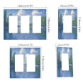 thumbnail image 2 of Yayeee Rocker Switch Wall Plate 2-Gang 4.7"x4.6" Home Decorative Outlet Cover, Blue Sky and River, 2 of 6