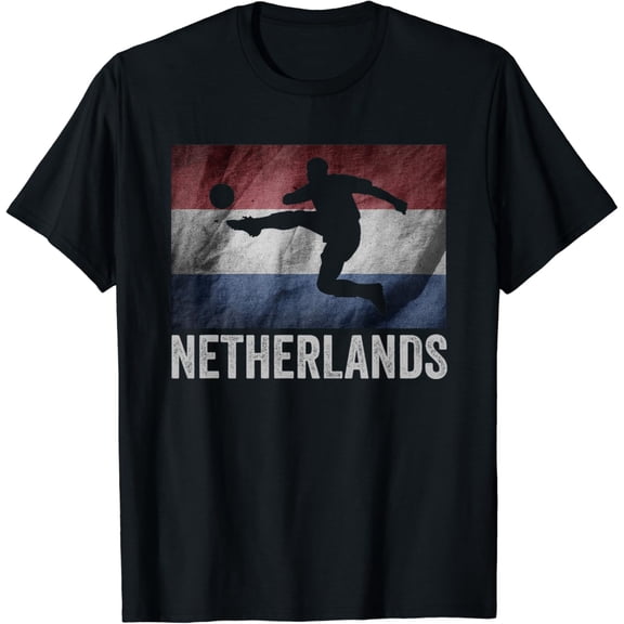 Netherlands Flag Soccer Holland Dutch Football Vintage T-Shirt mens t shirt，black，women，funny，misfits，men，journey，t-shirt