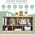 thumbnail image 6 of SLSRFD 5 Cube Bookcase, 2-Tier Wooden Storage Organizer, Modern Open Bookshelf Display Cabinet for Living Room, Bedroom, Hallway, Kids' Playroom, 44"x12"x24"(Natural), 6 of 10