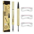 thumbnail image 3 of Eyebrow Pencil Waterproof Eyebrow Glue Long-Lasting Sweat-Proof Double-Headed Four-Prong Natural Three-Dimensional Eyebrow Shaping Liquid Easy To Use Ergonomic Design, 3 of 4
