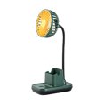 thumbnail image 2 of Toystoory Ventilador de escritorio portátil recargable con soporte para teléfono, dispositivo de refrigeración giratorio para sala de estar y Accesorios para electrodomésticos Verde Toystoory HA060747-01, 2 of 6