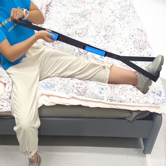42 Inch Leg Lifter,Leg Lifter After Hip Replacement with Large Foot Loop,Mobility Aid for Disables and Elderly,Leg Lifter Strap for Knee Replacement Recovery Aids(Black)