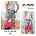 thumbnail image 2 of Bolso de Mano con Forma de Empanada de Paja LUI SUI Bolso Tote Tejido para Mujer, 2 of 7