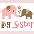thumbnail image 2 of CafePress - Big Sister Mod Elephant Long Sleeve T Shirt - Long Sleeve Infant T-Shirt, 2 of 2