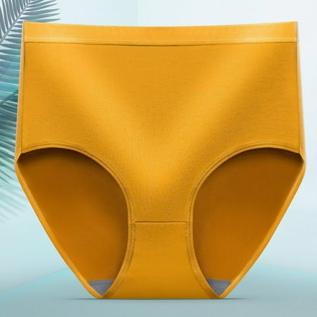 

Wotryit Womens Underwear Women s High Waist Underpants Abdomen Suppressing Lifting Body Shaping Large Size Underpants Panties for Women Orange XL