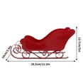 thumbnail image 2 of Christmas Sleigh Toy Christmas Snowman Snowflake Statue Mini Sleigh Christmas Party Christmas Tree Pendant Holiday Plastic Sleigh Five Colors, 2 of 5