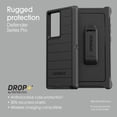 thumbnail image 3 of OtterBox Samsung Galaxy S22 Ultra (Only) - Defender Series Case - Dark Tide (Blue & Black) - Screenless - Rugged & Durable - with Port Protection - Holster Clip Included - Non-Retail Packaging, 3 of 7