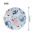thumbnail image 3 of Disketp Cute Chameleons On Blue Background Small Mouse Pad 7.9x7.9 Inches,Washable Round Mousepad For Office Laptop Computer,Non-Slip Rubber Base Mouse Pads For Wireless Mouse, 3 of 9