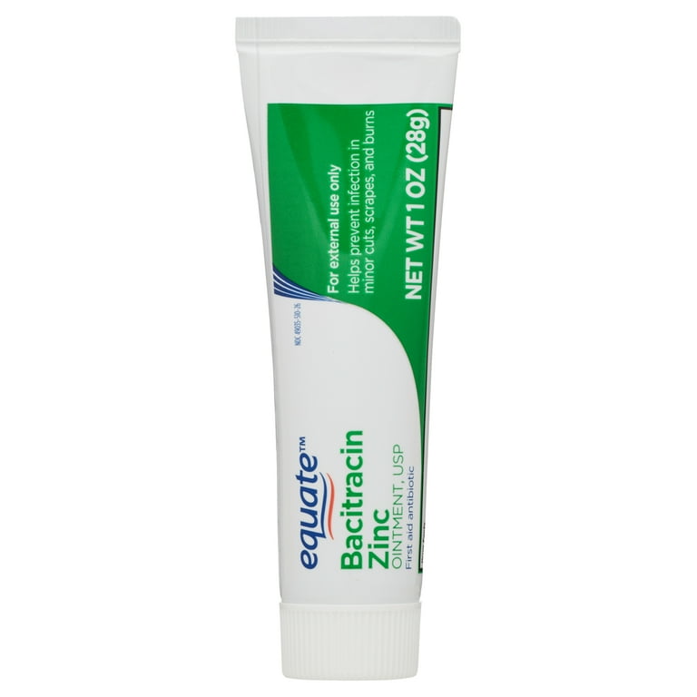 (3 pack) Equate Bacitracin Zinc USP Ointment, First Aid Antibiotic, 1 oz
