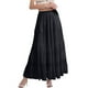 thumbnail image 1 of Falda larga fluida de gasa blanca para mujer: falda boho de verano con cintura elástica y pliegues en línea A, tejido de poliéster, tallas S-XXL, 1 of 4