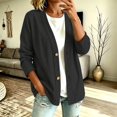 thumbnail image 3 of jiaxiM Denim Jacket for Women Lightweight Button Front Stretch Relaxed Fit Casual Long Sleeve Cardigan Coat, 3 of 6
