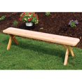 thumbnail image 1 of A &amp; L Furniture Western Red Cedar Crossleg Backless Bench, 1 of 2