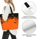 thumbnail image 3 of Disketp Halloween With Black Bats Bolsa Tote Estampada para Mujer, Bolso de Hombro y de Mano para Compras y Viajes, 3 of 8