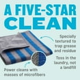 thumbnail image 3 of E-Cloth Range & Stovetop Cleaning Kit Contains Effective Streak-Free Microfiber Cleaning and Polishing Cloths, 2 Pack, 3 of 8