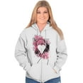 thumbnail image 5 of Paint Pink Ribbon Breast Cancer Aware Zip Hoodie Sweatshirt Women Brisco Brands M, 5 of 6