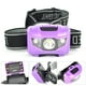 thumbnail image 5 of EeaseMX Linterna frontal impermeable de 120 lúmenes con 4 modos de iluminación para correr, senderismo, camping, lectura, pesca, caza y jogging (morado), 5 of 7