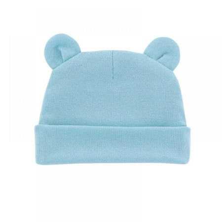 

Hazel Tech Newborn 0-12 Months Baby Hat Boy Girl Beanies Cute Ears Bonnet Infant Cotton Hats Warm Hospital Cap