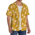 thumbnail image 2 of Kdxio Men's Hawaiian Shirt for Men Short Sleeve Shirt Daisies Flowers Summer Casual Holiday Beach Button Down T-Shirts, 2 of 7